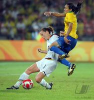 FUSSBALL  Olympia 2008  Finale Frauen  Brasilien - USA