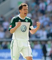 Fussball: 1. Bundesliga Saison 2010/2011: Wolfsburg - Koeln