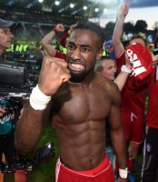 Fussball, 1. Bundesliga  Saison 2014/2015 Relegation: Karlsruher SC - Hamburger SV