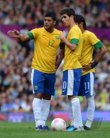 FUSSBALL Olympia 2012 Maenner: Brasilien - Weissrussland