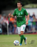 Fussball 1. Bundesliga, Testspiel: Werder Bremen, SCHMITZ am Ball