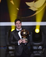 Fussball International  FIFA Ballon d Or 2012: Sieger Lionel Messi (Argentinien)