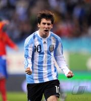 Fussball Nationalmannschaft : JUBEL Lionel Messi (ARG)
