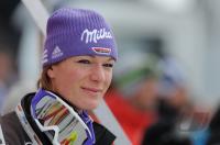 SKI Weltcup  Damen  ST.Moritz;  Abfahrt Siegerin Maria Riesch (GER)