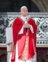 Papst Leo XIV. am Palmsonntag auf dem Petersplatz