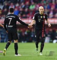 Fussball 1. Bundesliga Saison 14/15: Arjen Robben (FC Bayern Muenchen)