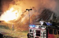 Grossbrand eines Strohlagers bei Rottenburg - Hemmendorf