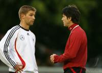 Fussball  Training der deutschen Nationalmannschaft vor dem EM Qualifikationsspiel gegen Irland.