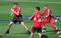 Fussball 1. Bundesliga 11/12: FC Bayern Muenchen Training in Doha