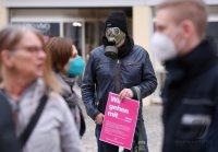 Kundgebung / Demo von Gewerbetreibenden in Rottenburg