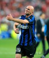 Fussball Champions League Finale: JUBEL Esteban Matias Cambiasso Deleau (Inter)