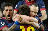 FUSSBALL INTERNATIONAL CHL ACHTELFINALE 12/13: JUBEL Barca