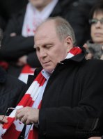 Fussball 1. Bundesliga  Saison 2010/2011: Praesident  Uli Hoeness (FC Bayern Muenchen)