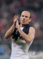 FUSSBALL  International CHL 09/10: JUBEL ROBBEN (FC Bayern  Muenchen)