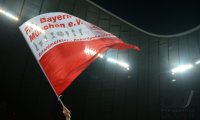 Fussball 1. Bundesliga Saison 12/13:  FC Bayern Fan mit Fahne