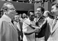 Fussball  Pele, Beckenbauer (Cosmos New York)