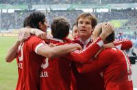 FUSSBALL, 1. BUNDESLIGA, 21. Spieltag: Wolfsburg - Bayern