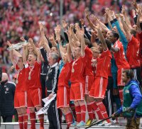 Fussball 1. Bundesliga  Saison  2012/2013:  Deutscher Meister 12/13 FC Bayern Muenchen