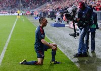 Fussball Champions League 13/14: JUBEL Franck Ribery (FC Bayern Muenchen)