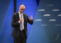 Wahlkampftour mit Kanzlerkandidat der Union, Friedrich Merz