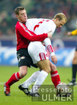 Fussball 1. Bundesliga: Leverkusen - Nuernberg, Zweikampf