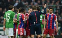 Fussball, 1. Bundesliga  Saison 2014/2015: SV Werder Bremen - FC Bayern Muenchen