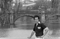 Fussball Beckenbauer (Cosmos New York) vor dem Kaiserpalast in Tokio