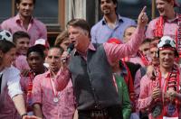 Fussball 1. Bundesliga :  JUBEL  Trainer Louis van Gaal     (FC Bayern Muenchen)