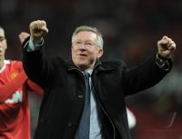 Fussball CHL  Saison 2010/2011:  JUBEL Trainer Ferguson  (Manchester United FC)