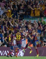 FUSSBALL Primera Division 13/14: JUBEL FC Barcelona