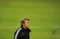 Fussball 3. Bundesliga : Trainer Klaus Augenthaler (Unterhaching)