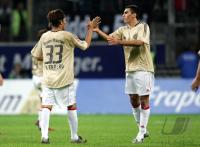 Fussball 1. Bundesliga: Frankfurt - Bayern, Jubel