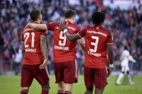 Fussball 1. Bundesliga Saison 21/22: FC Bayern Muenchen -  TSG 1899 Hoffenheim
