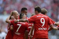 Fussball  1. Bundesliga  13/14: JUBEL Bayern Muenchen