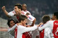 Fussball CL: Amsterdam - Mailand, Jubel Ajax