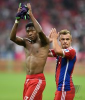 Fussball 1. Bundesliga Saison 14/15: FC Bayern Muenchen - VfL Wolfsburg