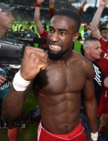 Fussball, 1. Bundesliga  Saison 2014/2015 Relegation: Karlsruher SC - Hamburger SV