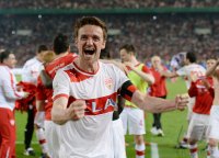 FUSSBALL DFB POKAL  Saison 2012/2013: JUBEL Christian Gentner (VfB Stuttgart)