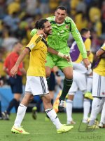 FUSSBALL WM 2014, Achtelfinale: Kolumbien - Uruguay