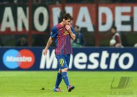 FUSSBALL INTERNATIONAL  CHL Viertelfinale 11/12:  AC Mailand - FC Barcelona