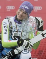 SKI Weltcup FINALE Damen :   Gesamtweltcupsiegerin Maria RIESCH (GER)