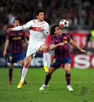 FUSSBALL  International CHL 09/10 : VfB Stuttgart -  FC Barcelona