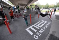 3 in One Treffpunkt unter der B28 Bruecke in Tuebingen