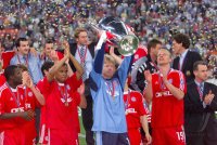 FUSSBALL CHAMPIONSLEAGUE FINALE 2000/2001:  JUBEL FC Bayern Muenchen