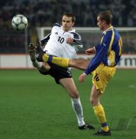 Spielszene WM Quali   Deutschland - Ukraine
