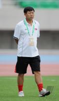 FUSSBALL INTERNATIONAL: Trainer Kim Jong Hun (Nordkorea)