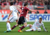 Fussball 1. Bundesliga, Saison 2011/2012:  1. FC Nuernberg - FC Bayern Muenchen