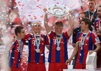 Fussball, 1. Bundesliga  Saison 13/14: JUBEL FC Bayern Muenchen