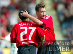 FUSSBALL 1. Bundesliga Bayer, NEUVILLE und BALITSCH