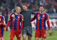 Fussball 1. Bundesliga Saison 14/15: JUBEL FC Bayern Muenchen